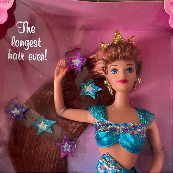 NIB Mattel Jewel Hair Mermaid Doll with Gold Crown and Blue Outfit - Picture 3 of 12